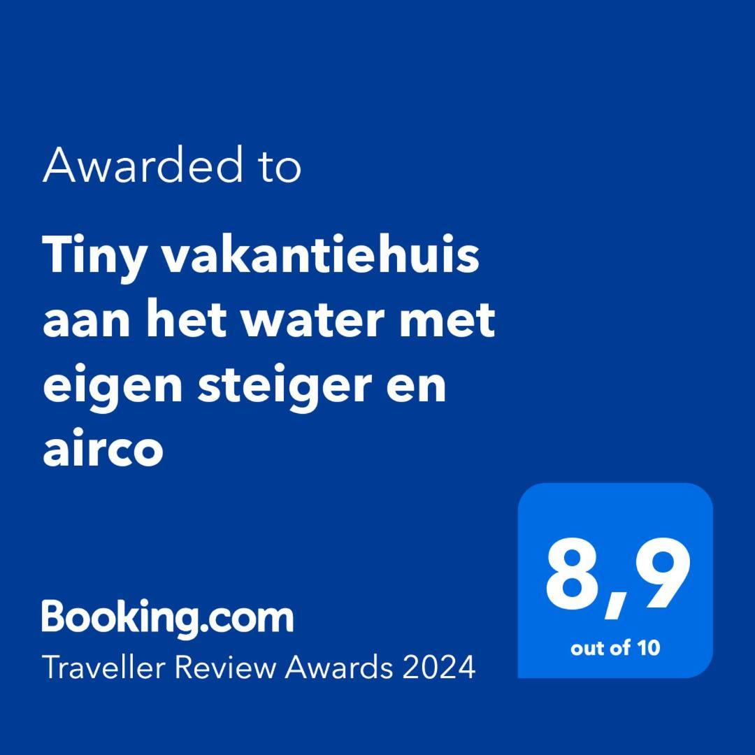 Tiny Vakantiehuis Aan Het Water Met Eigen Steiger En Airco Kampen Eksteriør billede